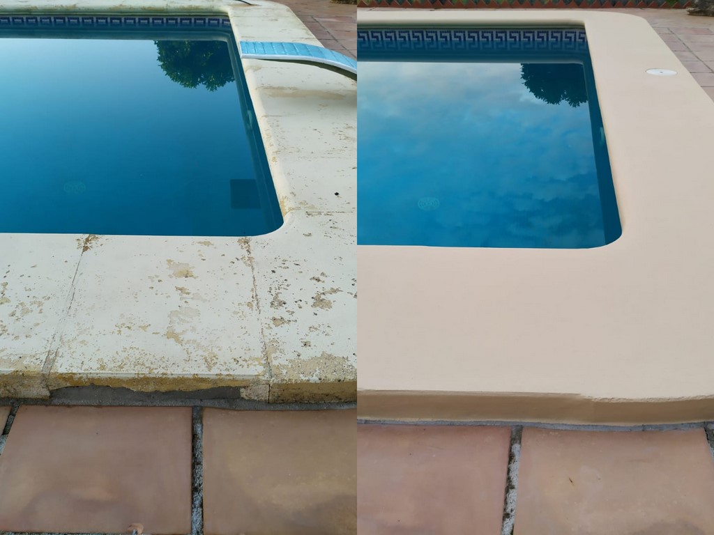 swimming pool coping renovation